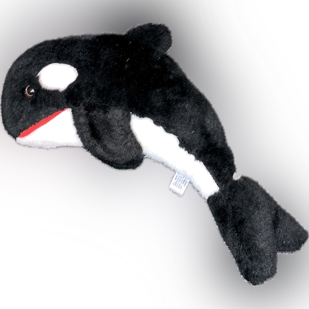 Vintage 1980 SeaWorld Shamu Killer Whale Plush